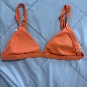 SHEIN Orange Bikini Triangle Top